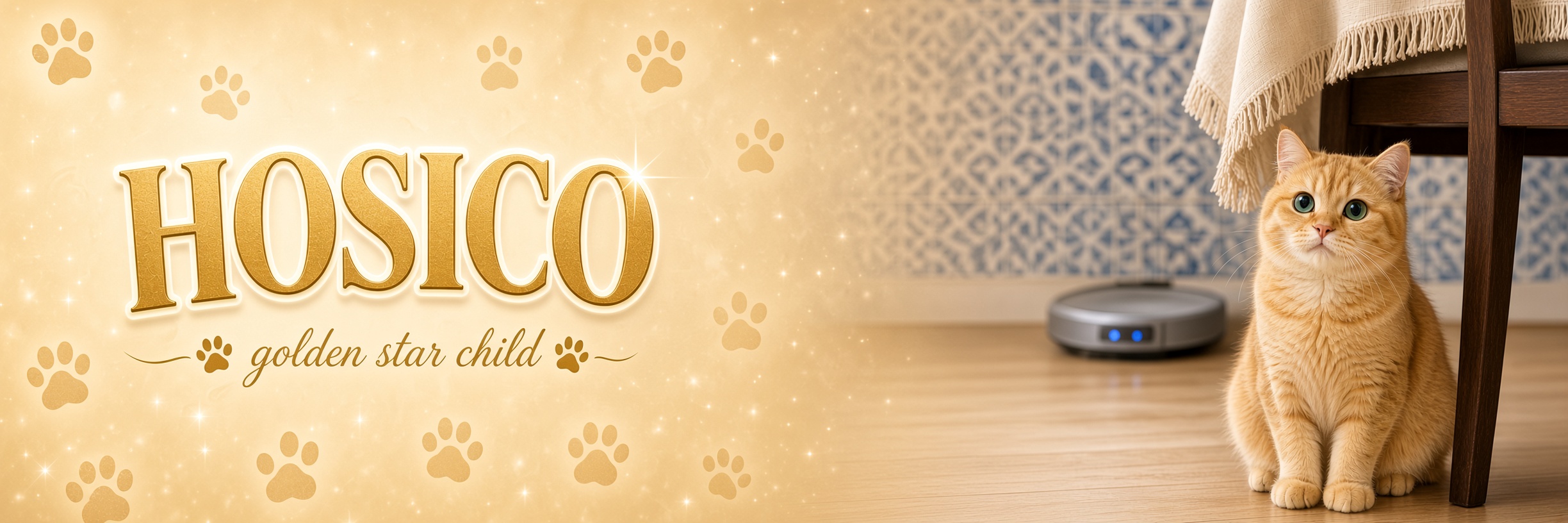 Hosico banner, golden star child